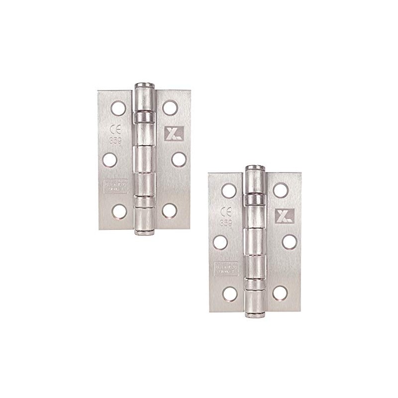 Excel XL963 Pair of 3" Grade 7 Door Hinges, Satin