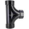 GENOVA 81644 4" ABS 2-Way CLEANOUT TEE, 4"