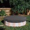 Bitubi 9-10 Ft Steel Round Stock Tank Pool Cover,Upgraded with