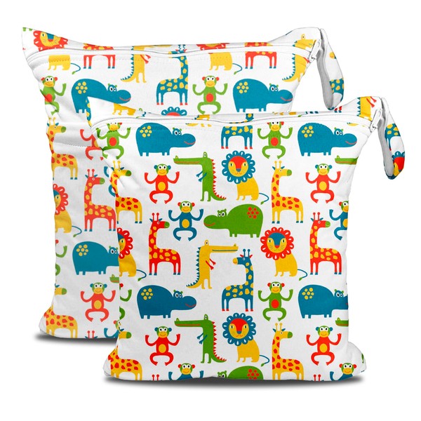 ROELLY Wetbag Nursery, 2-Piece Wet Bag Nursery Waterproof Washable Nappy