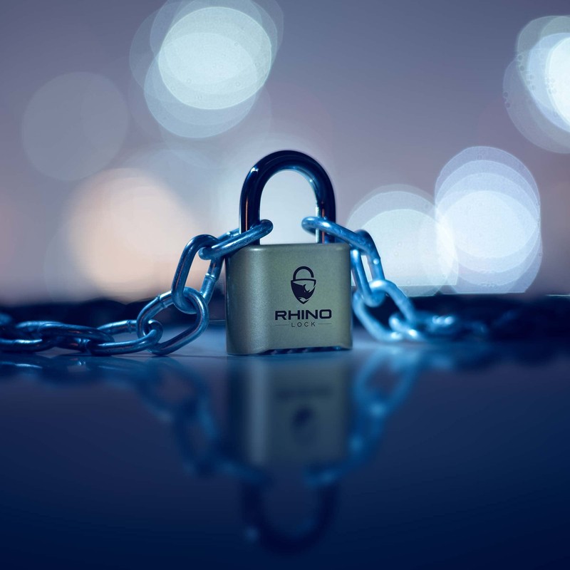 Rhino Lock Secure Lock - Combination Padlock - Gold 4
