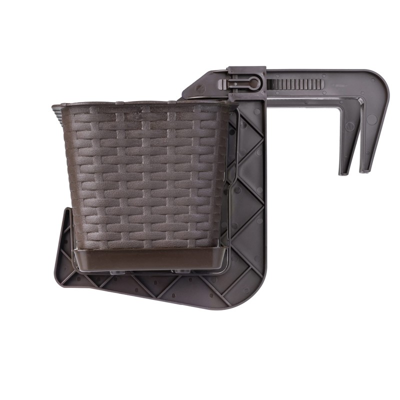 Dunes Clamp-on Universal Fit, Adjustable Planter Box Rail Brackets for