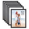Langdon House 8x10 Picture Frames Set (Black, 6 Pack) Distinguished