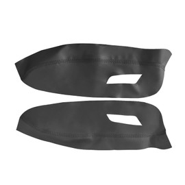 Mievlyo Front Door Armrest Panels Cover Compatible with Nissan Sentra 2013-2019, Black Microfiber Leather Door Panel Cover Replacement