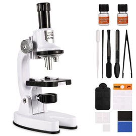 Kids Microscope High Magnification Portable Science Kit With Led Light,Beginner Microscope For Kids,Students Microbiological Observation Preschool Home Study Educational Toys