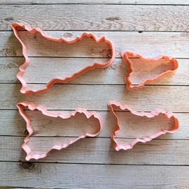 Tagliabiscotti.it - Set Cutter Sicilia Regione - Formina Stampo per creare biscotti o decorazioni in pasta di zucchero. Misure 6-8 - 10-12cm