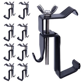 Maqiauly 8PCS Stainless Steel Brick Hooks Clips for Outdoors - Adjustable 1.75"-2.8" - 2024 Upgraded - No Drill, No Holes, No Nails, No Screws - Brick Hangers for Easy Hanging on Brick Walls.