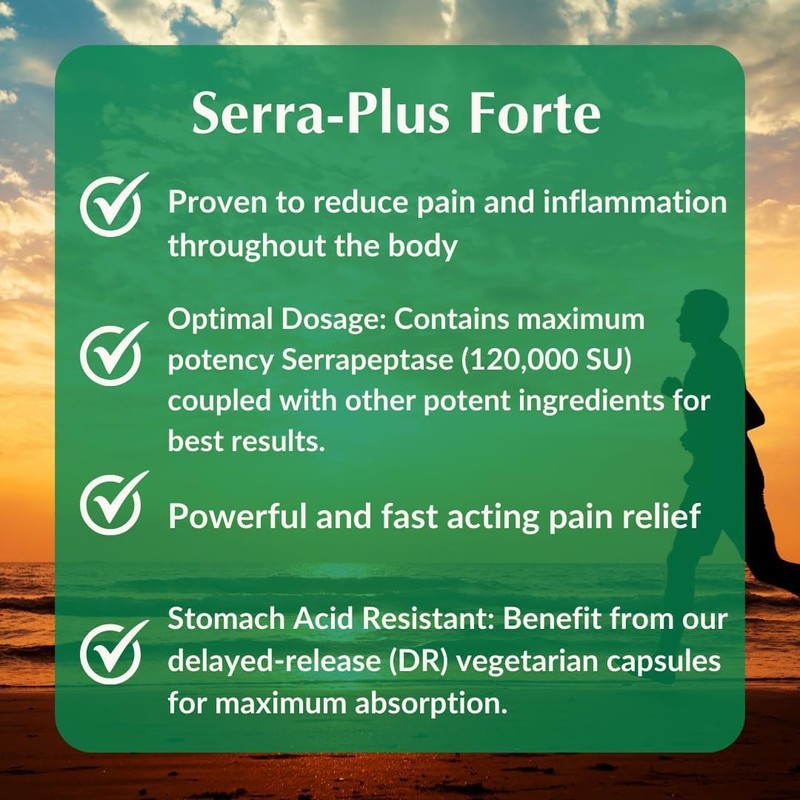 PROVITA Serra Plus Forte - Anti-inflammatory Support by Provita |Serrapeptase