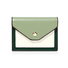 NICOLE&DORIS Short Wallet for Women Money Bag Button Clutch Bag Casual Card Holder Organizer Ladies PU Leather Purse with Multiple Card Slots Green