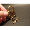 Antique Vintage Style Cast Iron Trunk Chest Box Heart Padlock