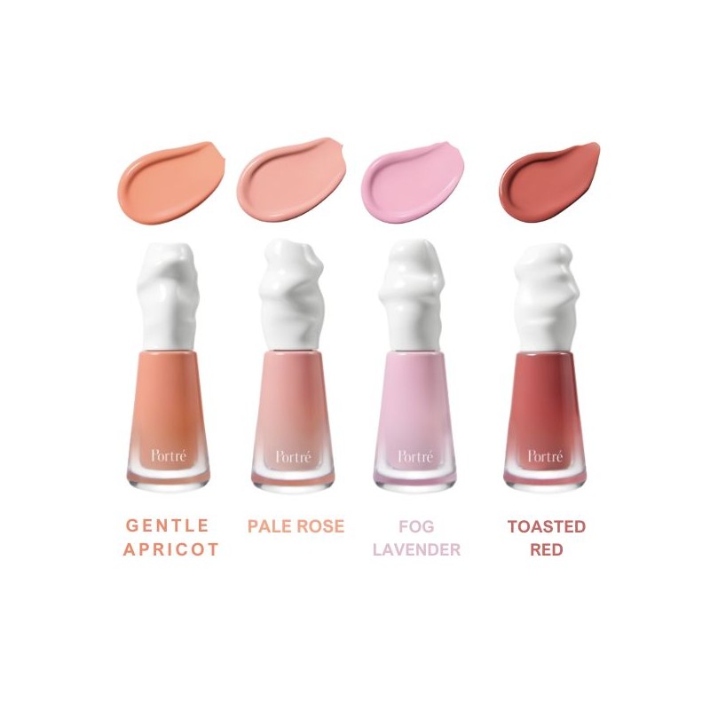 PORTRE Satin Fit Liquid Cheek 3.5ml, Color:01 Gentle Apricot