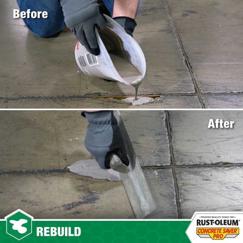 Rust-Oleum Concrete Saver Pro Pourable Concrete Repair, 10 lb, Limestone