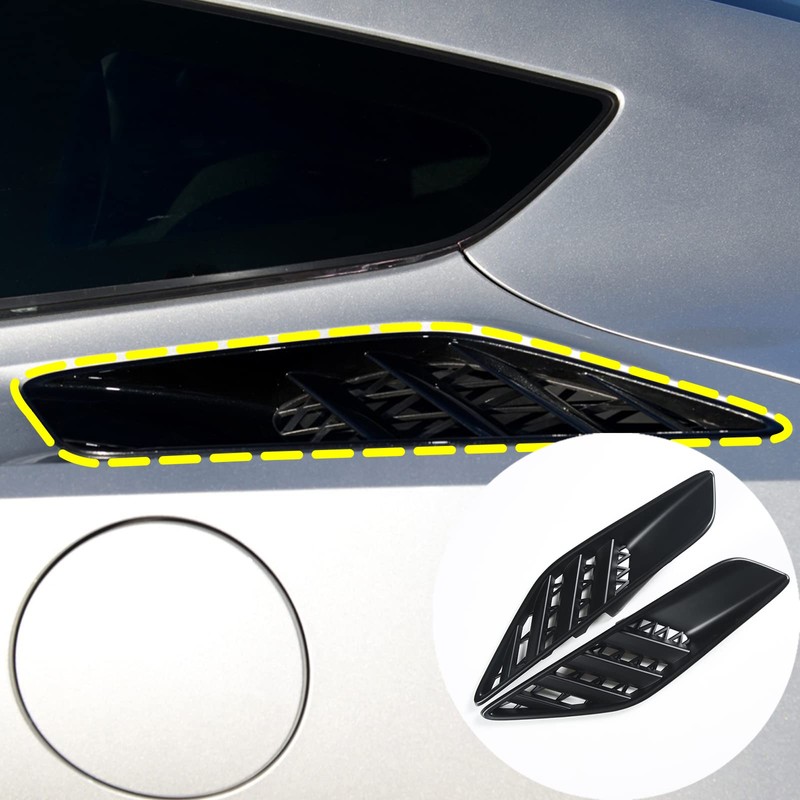 Sekhyna Rear Side Body Vent Cover Trim ABS 2PCS Compatible