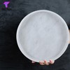 Trec Tech Marble Round Tray - 10" White Serving Tray