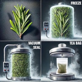 FreshXify - Premium Organic Rosemary Herbal Tea, Pure Rosemary Leaf Tea Bags, Made with 100% Natural Dried Rosemary Leaves, No Gluten, No Additives, No Caffeine, Vegan 1.5g/bag (100 Tea Bags)