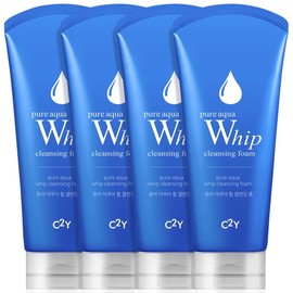 C2Y Aqua Whip/Volcanic Clay/Green Tea Cleansing Foam 120ml 4-Pack Set - {CY2} Volcanic Clay/120ml/4 pcs / C2Y 아쿠아휩/화산송이/그린티 클렌징폼 120ml 4개 묶음 세트 - {CY2} 화산송이/120ml/4개
