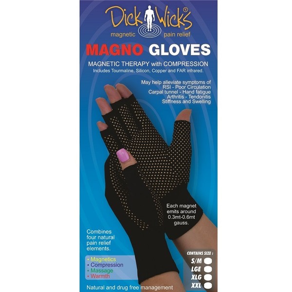 Dick Wicks Magno Gloves Black (Medium) X 1 Pair