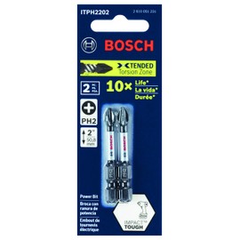 BOSCH ITPH2205 5-Pack 2 In. Phillips #2 Impact Tough Screwdriving Power Bits