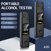 Black Portable Breathalyzer Professional Noncontact High Accuracy Alcohol Tester Rechargeable