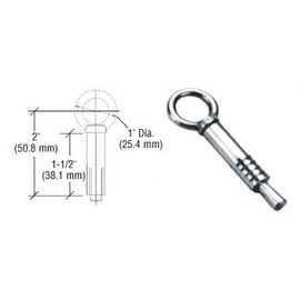 CRL Nickel Plated Ringed Anchor Fitting for Cable Display System CB78