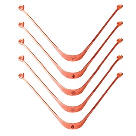 The Legend Pack of 5 Ayurveda Heavenly Copper Tongue Cleaner or Scraper | Metal Tongue Scraper and Handmade