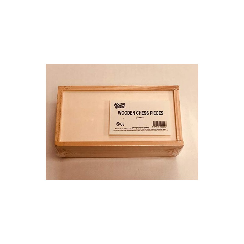 Wooden Chess Pieces Set in Box