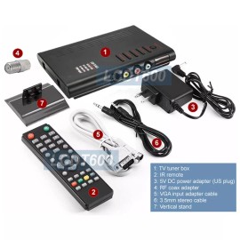 Unbranded Premium NTSC PAL Type RF  RCA AV SV To VGA Converter Switcher 1920x1200 Pixels