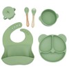 Juego de Alimentación para Bebés de 6 Piezas de Silicona