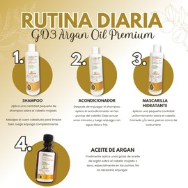 Tratamiento Reparador Capilar con Aceite De Argán y Acacia Colágeno GD3 240 ml