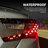 Ferianl Car Rear Tail Light Lamp Stickers, Hollow Heart Pattern