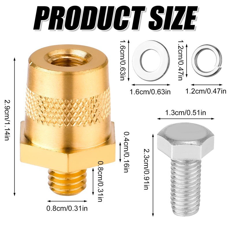 2 Packs Battery Terminal Connectors Set, Battery Post Terminals Battery
