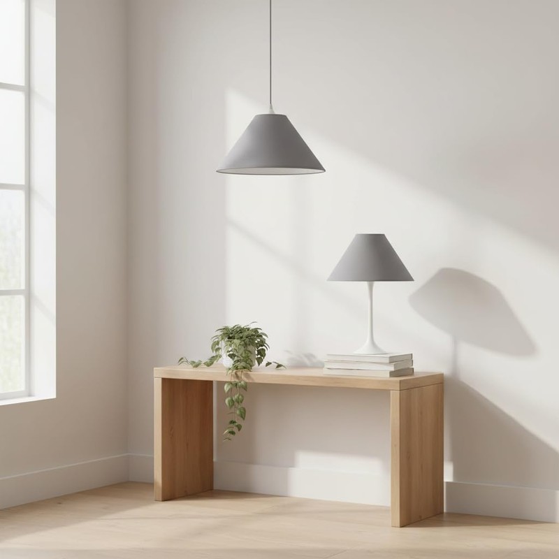 Empire Cotton Coolie Lamp Shades for Table Lamps and Pendant