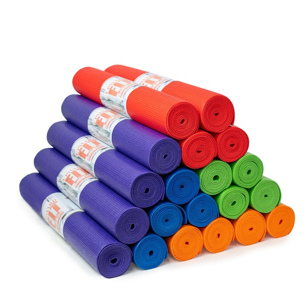 Upward Fit 20-Pack Value Yoga Mat, 68" x 24" Non