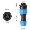 YACSEJAO WM13/SP21 Aviation Connector Panel Mount Kit, IP67 Waterproof, 1,2,3,4,5,6,7,9