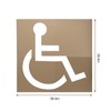 Kcgani 39.4" Handicap Parking Stencil Kit, Reusable Cardboard Handicap Stencil