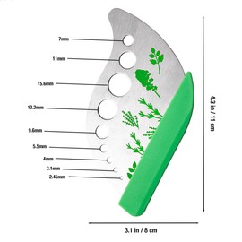 Herb Stripper Stainless Steel 9 Holes, Kitchen Tools and Gadgets, Fresh Herbs Separator for Kale, Collard Greens, Thyme, Basil, Rosemary Stripper