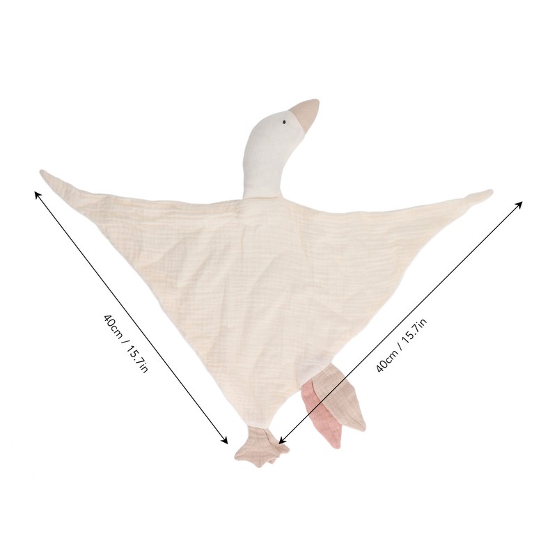 Baby Goose Shaped Security Blanket Soft Cotton Breathable Cute Security