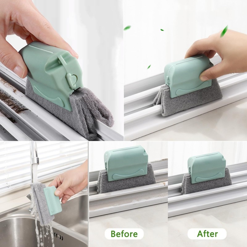 14Pcs Window Track Cleaning Tools, Deep Clean Groove Gap cleaning