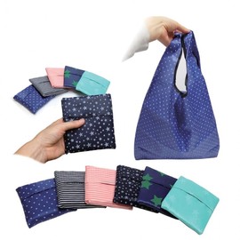 [Shinnara Distribution] 6 types of design shopping carts, pocket type foldable Printable number 4 little star 10ea