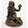 Solid Brass Amber Figurine of Virgo Astrology Zodiac sign Horoscope