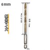 YONTTQNN Hexagonal Shaft Ironwork Drill Bits 0.24 inches (6.0 mm)