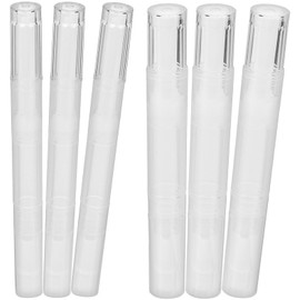 TOVINANNA 6 Pack of Empty Cuticle Oil Pens Nail Oil Pens Lip Gloss Refillable Plastic Cuticle Bottles