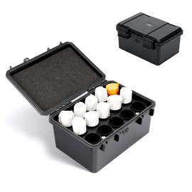 JJC 120 Film Case 15 Rolls 120 Film Storage Protective PE IP67 Waterproof Durable Pressure Proof Shockproof Dustproof Abrasion Resistant Pressure Regulator Valve Film Storage Case