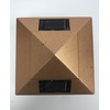 2-Pack Solar LED Copper 4 x 4 Vinyl PVC Wood