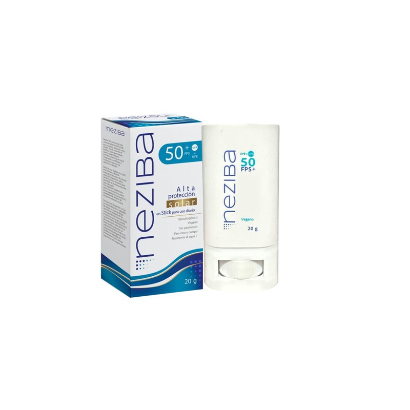 Bloqueador solar en barra SPF 50+, 20gr, Efecto BLUR, Mineral,