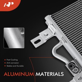 A-Premium Air Conditioning A/C Condenser Compatible with Ford Explorer 2013-2019, Police Interceptor Utility 2014-2019, V6 3.5L Turbocharged