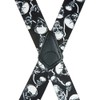 Suspender Store Novelty Skull Design Suspenders - 2-Inch Wide Elastic
