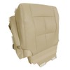 UINIEBOOM Driver Bottom Perforated Leather Seat Cover, Replacement Tan Front