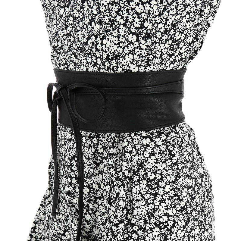 Fashiongen Women's Waist Belt Wide Obi Belt MICA (Ceinture Mica)