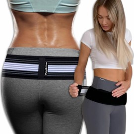 PlayActive Pelvic Belt, Sacroiliac Belt - Sacroiliac Hip Belt, Sciatica Bandage - Hip Bandage for Men and Women, ISG Belt for Hip Pain and Pregnancy Symphysis (XL/XXL)
